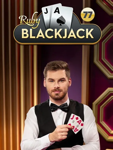 Blackjack 77 - Ruby live casino game by Pragmatic Play Live at PowerUp Casino