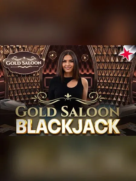 Gold Saloon Blackjack live casino game by Amusnet at PowerUp Casino